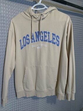 H&M Beige Hoodie with Blue "Los Angeles" Script